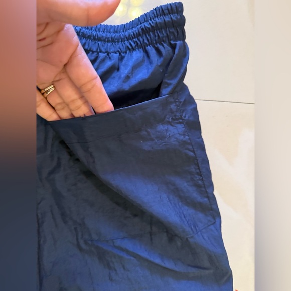 MacGregor‎ Nylon Jogging Pants size S blue sport pants  ankle zipper pockets - Picture 6 of 16